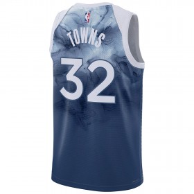 Muške NBA Dres Minnesota Timberwolves Karl-Anthony Towns 32 Nike 2023-24 City Edition Plava Swingman